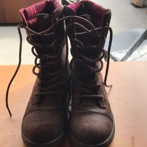 Rocket Dog Brown Combat Boots